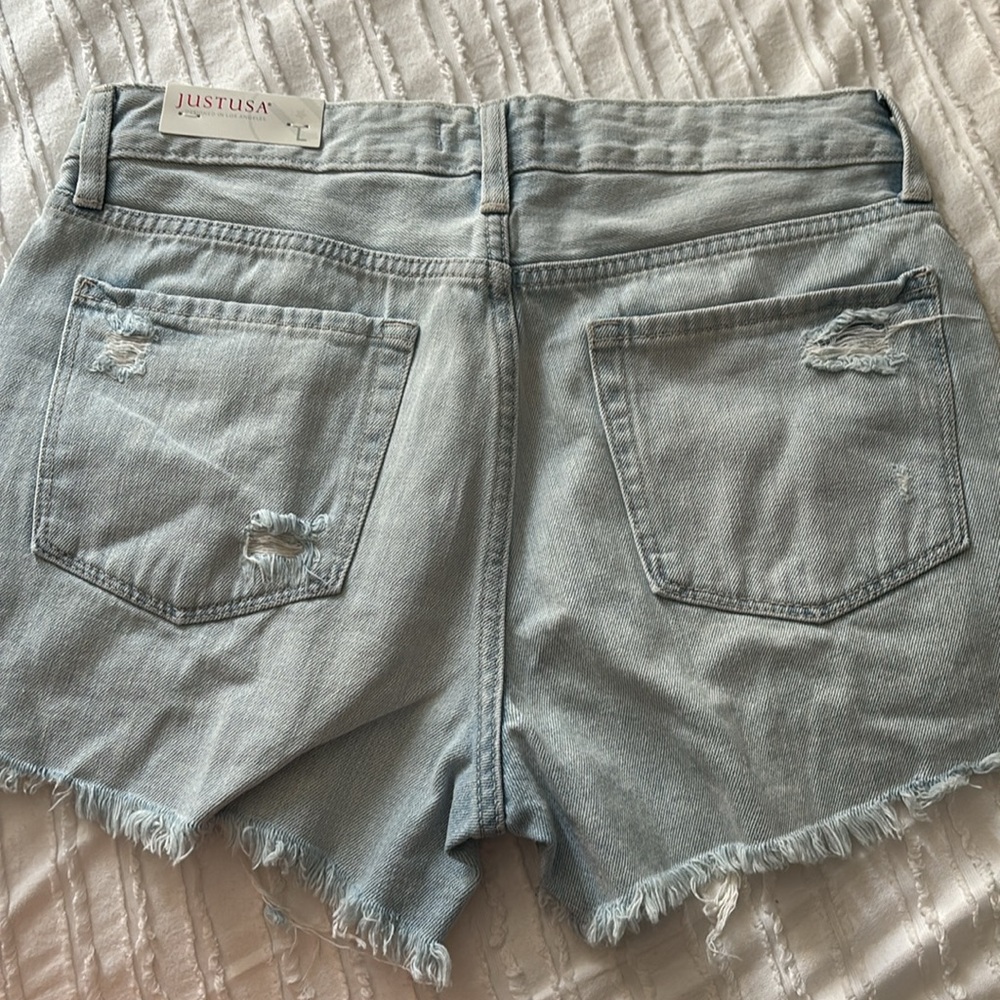 Denim shorts
